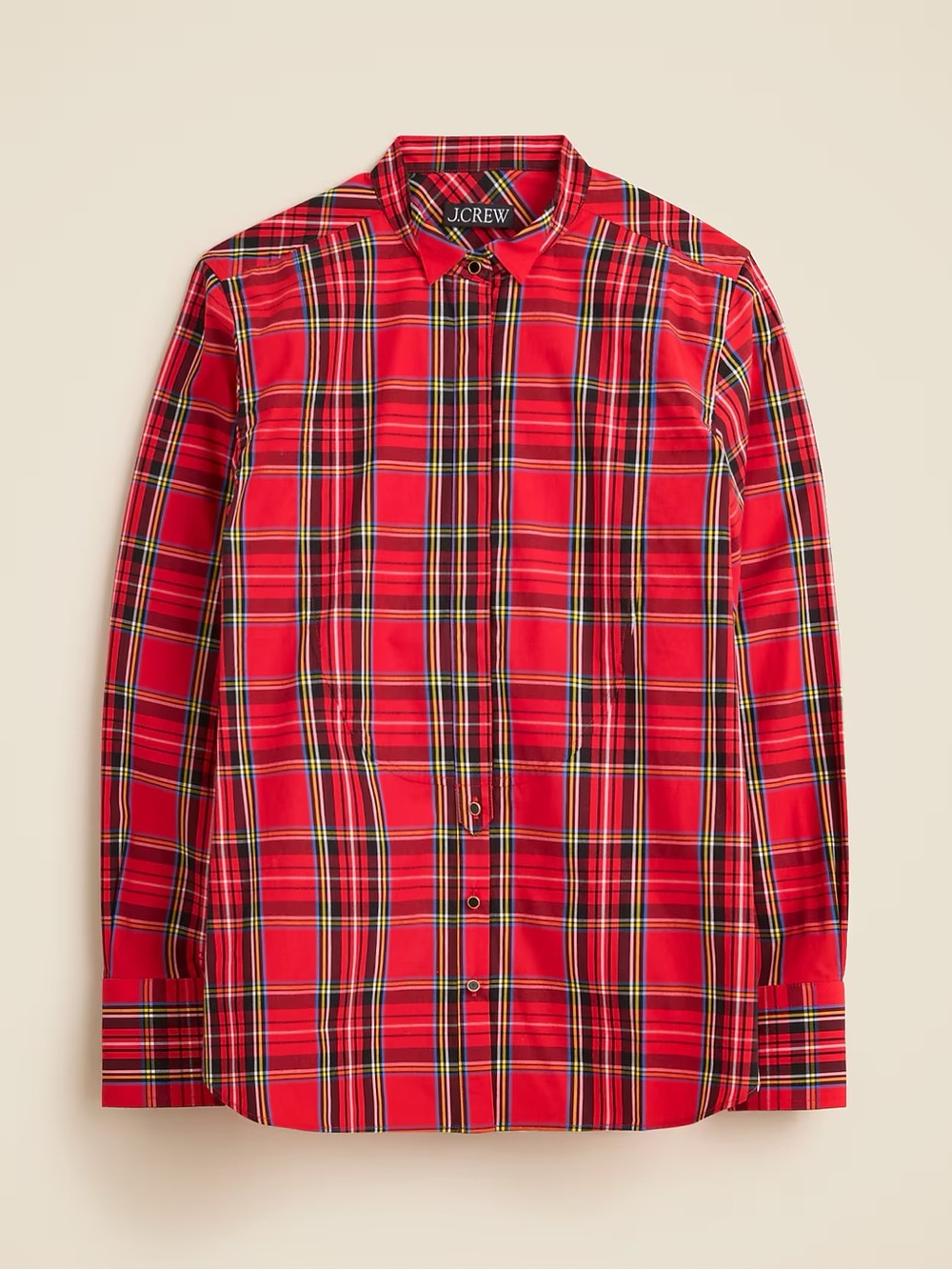 J. Crew Red Plaid Button-Down Shirt - Picture 4 of 5